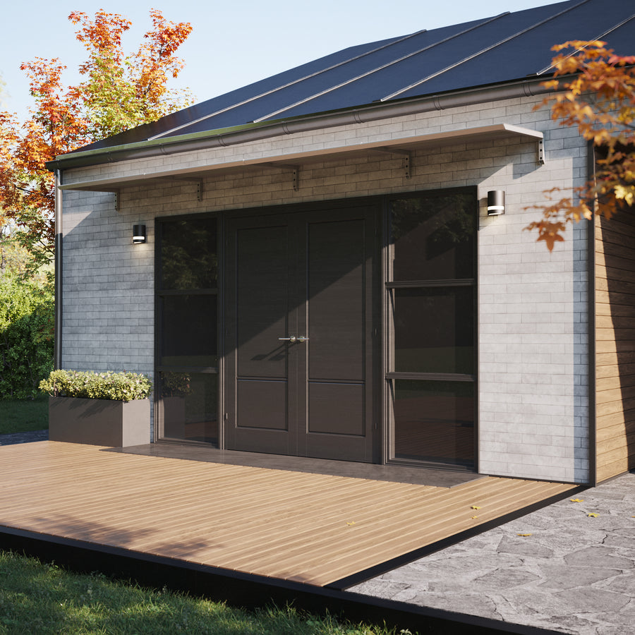 MODERN Eingangsüberdachung, L520 x B85 x H27,5 cm, grau