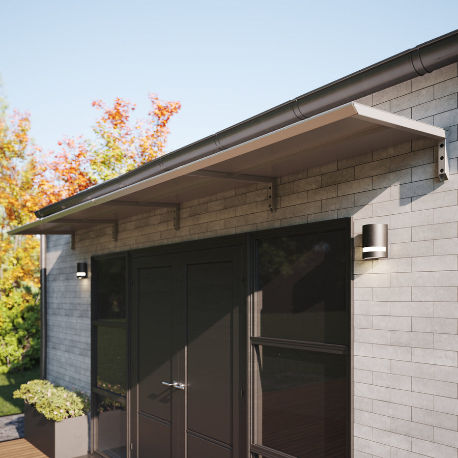 MODERN Eingangsüberdachung, L520 x B85 x H27,5 cm, grau