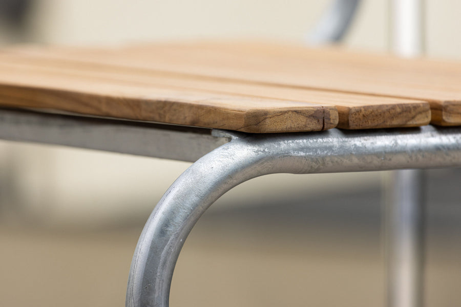 Holmsund Essstuhl - Zink - / Teak