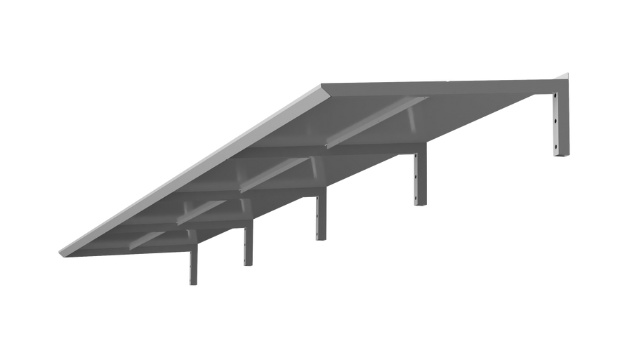 MODERN Eingangsüberdachung, L520 x B85 x H27,5 cm, grau