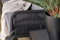 BERLIN Hörngruppe mit Couchtisch schwarz/grau