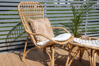 ELLA Sessel mit Hocker 