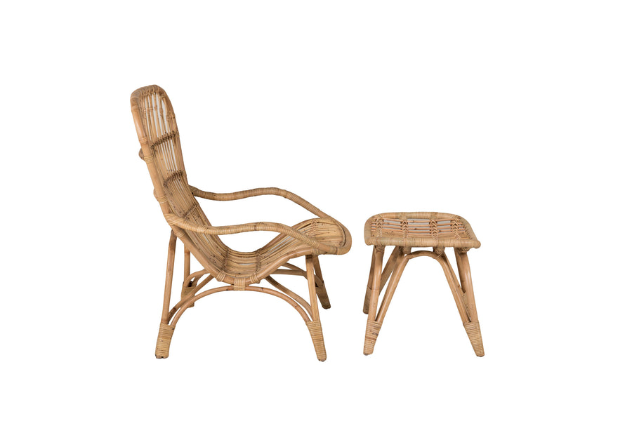 ELLA Sessel mit Hocker 
