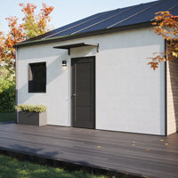 MODERN Eingangsüberdachung, L130 x B85 x H27,5 cm, schwarz