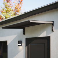 MODERN Eingangsüberdachung, L130 x B85 x H27,5 cm, schwarz