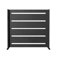 RAMA Sichtschutz 1 Sektion niedrig, schwarz, L80 x D30 x H80 cm