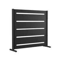 RAMA Sichtschutz 1 Sektion niedrig, schwarz, L80 x D30 x H80 cm