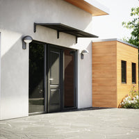 MODERN Eingangsüberdachung, L200 x B85 x H27,5 cm, schwarz