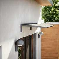 MODERN Eingangsüberdachung, L260 x B85 x H27,5 cm, schwarz