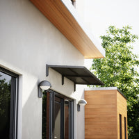 MODERN Eingangsüberdachung, L200 x B85 x H27,5 cm, schwarz