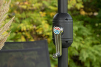 BREKKI Essgruppe inkl. Sonnenschirm schwarz