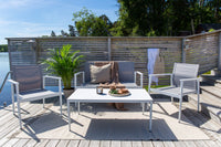 BREAK Sofa-Gruppe weiß/grau