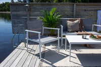 BREAK Sofa-Gruppe weiß/grau