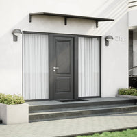 MODERN Eingangsüberdachung, L260 x B85 x H27,5 cm, schwarz