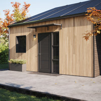 MODERN Eingangsüberdachung, L200 x B85 x H27,5 cm, schwarz