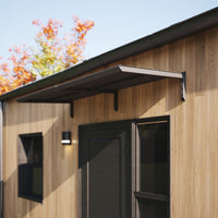 MODERN Eingangsüberdachung, L200 x B85 x H27,5 cm, schwarz