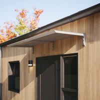 MODERN Eingangsüberdachung, L200 x B85 x H27,5 cm, grau