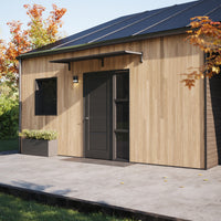 MODERN Eingangsüberdachung, L260 x B85 x H27,5 cm, schwarz