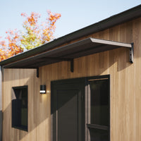 MODERN Eingangsüberdachung, L260 x B85 x H27,5 cm, schwarz