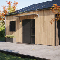 MODERN Eingangsüberdachung, L260 x B85 x H27,5 cm, grau