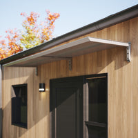 MODERN Eingangsüberdachung, L260 x B85 x H27,5 cm, grau