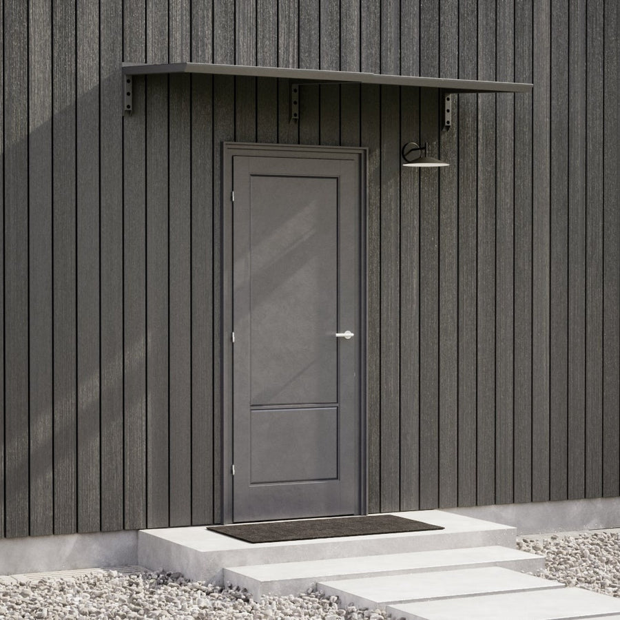MODERN Eingangsdach, 200 cm, schwarz
