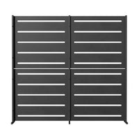 RAMA Sichtschutz 2-seitig hoch, schwarz, L160 x B30 x H153 cm