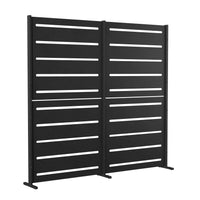 RAMA Sichtschutz 2-seitig hoch, schwarz, L160 x B30 x H153 cm