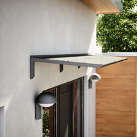 MODERN Eingangsüberdachung, L390 x B85 x H27,5 cm, schwarz