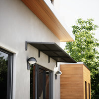 MODERN Eingangsüberdachung, L300 x B85 x H27,5 cm, schwarz