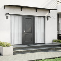 MODERN Eingangsüberdachung, L390 x B85 x H27,5 cm, schwarz