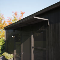 MODERN Eingangsüberdachung, L300 x B85 x H27,5 cm, schwarz