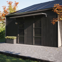 MODERN Eingangsüberdachung, L390 x B85 x H27,5 cm, grau