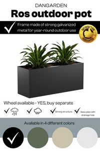 ROS Außenblumentöpfe 4er-Pack