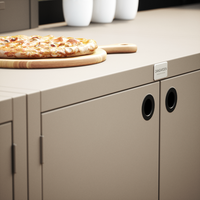 UMAMI Außenküchenpaket, Spülmodul, Modul 1 und Modul 2, beige