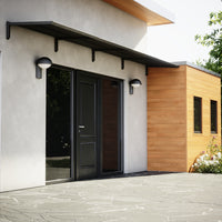 MODERN Eingangsüberdachung, L400 x B85 x H27,5 cm, schwarz