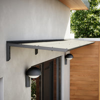 MODERN Eingangsüberdachung, L400 x B85 x H27,5 cm, schwarz