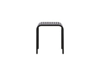 Borneo Café-Tisch Aluminium - schwarz / quadratisch 70*70*