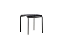 Borneo Café-Tisch Aluminium - schwarz / quadratisch 70*70*