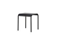 Borneo Café-Tisch Aluminium - schwarz / quadratisch 70*70*