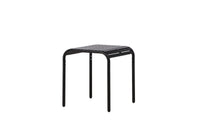 Borneo Café-Tisch Aluminium - schwarz / quadratisch 70*70*