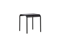 Borneo Café-Tisch Aluminium - schwarz / quadratisch 70*70*