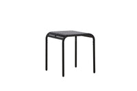 Borneo Café-Tisch Aluminium - schwarz / quadratisch 70*70*