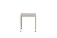Borneo Café-Tisch Aluminium - beige / quadratisch 70*70*