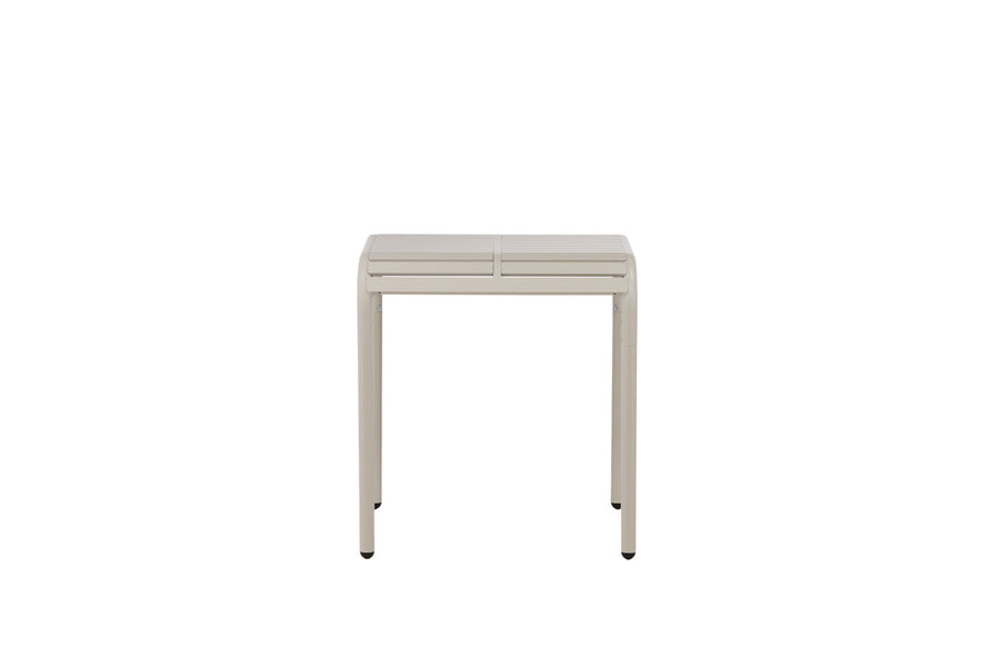 Borneo Café-Tisch Aluminium - beige / quadratisch 70*70*