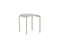 Borneo Café-Tisch Aluminium - beige / quadratisch 70*70*