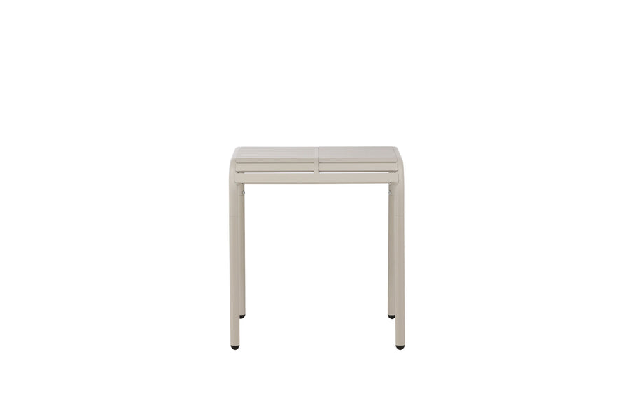 Borneo Café-Tisch Aluminium - beige / quadratisch 70*70*