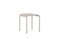 Borneo Café-Tisch Aluminium - beige / quadratisch 70*70*