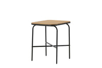 Holmbeck Café-Tisch 55*70 - Akazie / Schwarz