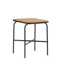 Holmbeck Café-Tisch 55*70 - Akazie / Schwarz